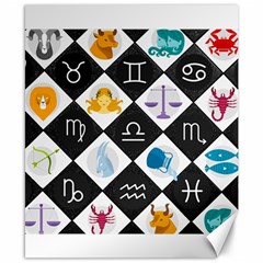 Zodiac Astrology Horoscope Canvas 8  X 10 