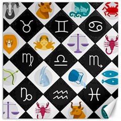 Zodiac Astrology Horoscope Canvas 12  X 12  by HermanTelo