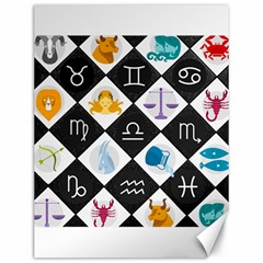 Zodiac Astrology Horoscope Canvas 12  X 16 