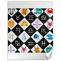 Zodiac Astrology Horoscope Canvas 18  X 24 