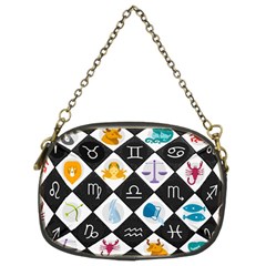 Zodiac Astrology Horoscope Chain Purse (two Sides)