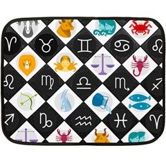 Zodiac Astrology Horoscope Double Sided Fleece Blanket (mini) 