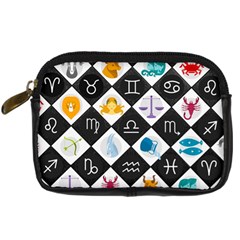 Zodiac Astrology Horoscope Digital Camera Leather Case