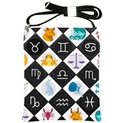 Zodiac Astrology Horoscope Shoulder Sling Bag by HermanTelo