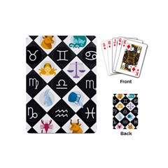 Zodiac Astrology Horoscope Playing Cards Single Design (mini) by HermanTelo