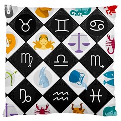 Zodiac Astrology Horoscope Large Cushion Case (one Side)