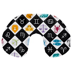 Zodiac Astrology Horoscope Travel Neck Pillow by HermanTelo