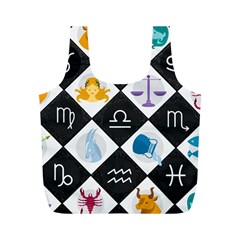 Zodiac Astrology Horoscope Full Print Recycle Bag (m) by HermanTelo