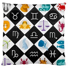 Zodiac Astrology Horoscope Standard Flano Cushion Case (one Side) by HermanTelo