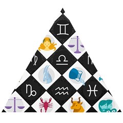 Zodiac Astrology Horoscope Wooden Puzzle Triangle