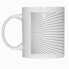 Pattern Background Monochrome White Mugs