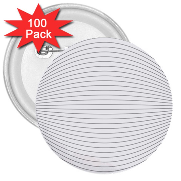 Pattern Background Monochrome 3  Buttons (100 pack) 