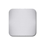 Pattern Background Monochrome Rubber Coaster (Square)  Front