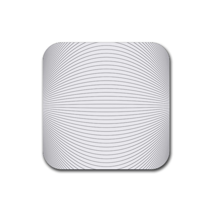 Pattern Background Monochrome Rubber Coaster (Square) 