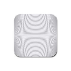 Pattern Background Monochrome Rubber Square Coaster (4 pack) 