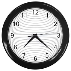 Pattern Background Monochrome Wall Clock (Black)