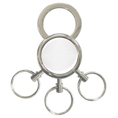 Pattern Background Monochrome 3-Ring Key Chain