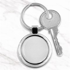 Pattern Background Monochrome Key Chain (Round)