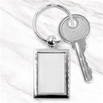 Pattern Background Monochrome Key Chain (Rectangle) Front