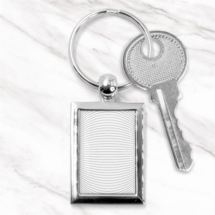 Pattern Background Monochrome Key Chain (Rectangle)