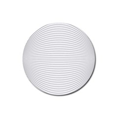 Pattern Background Monochrome Rubber Coaster (Round) 