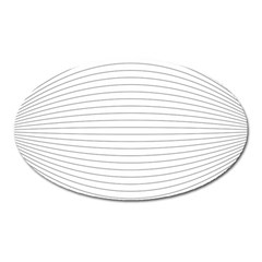 Pattern Background Monochrome Oval Magnet