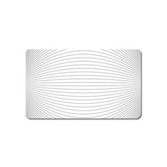 Pattern Background Monochrome Magnet (Name Card)