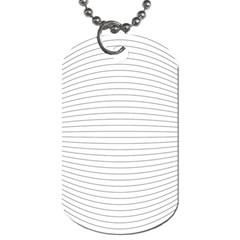 Pattern Background Monochrome Dog Tag (One Side)