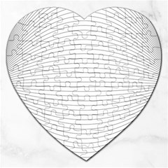 Pattern Background Monochrome Jigsaw Puzzle (heart)