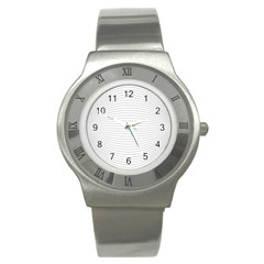 Pattern Background Monochrome Stainless Steel Watch