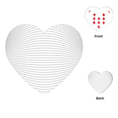 Pattern Background Monochrome Playing Cards Single Design (Heart)