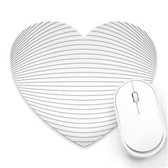 Pattern Background Monochrome Heart Mousepads