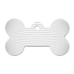 Pattern Background Monochrome Dog Tag Bone (One Side)