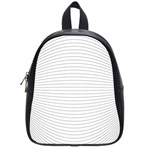 Pattern Background Monochrome School Bag (Small) Front