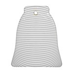 Pattern Background Monochrome Bell Ornament (Two Sides) Back