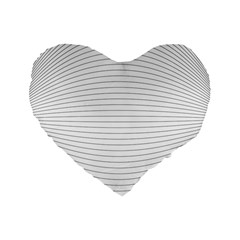 Pattern Background Monochrome Standard 16  Premium Heart Shape Cushions