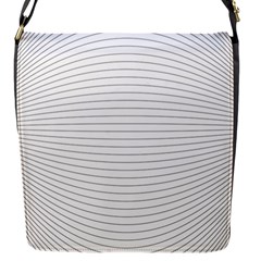 Pattern Background Monochrome Flap Closure Messenger Bag (S)