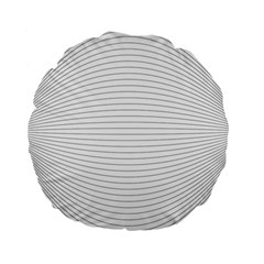 Pattern Background Monochrome Standard 15  Premium Flano Round Cushions