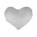 Pattern Background Monochrome Standard 16  Premium Flano Heart Shape Cushions Back