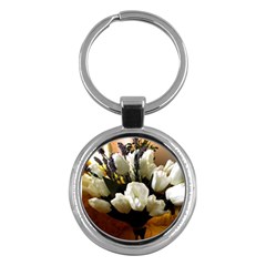 Tulips 1 3 Key Chain (round) by bestdesignintheworld