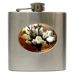 Tulips 1 3 Hip Flask (6 Oz) by bestdesignintheworld