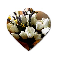 Tulips 1 3 Dog Tag Heart (one Side) by bestdesignintheworld