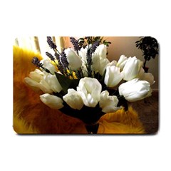 Tulips 1 3 Small Doormat  by bestdesignintheworld