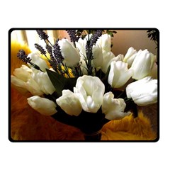 Tulips 1 3 Fleece Blanket (small) by bestdesignintheworld