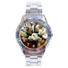 Tulips 1 3 Stainless Steel Analogue Watch by bestdesignintheworld