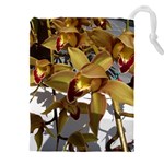 Orchids  1 1 Drawstring Pouch (5XL) Front