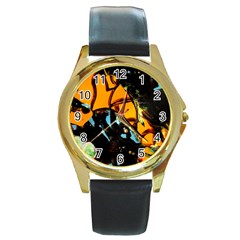 York 1 5 Round Gold Metal Watch by bestdesignintheworld