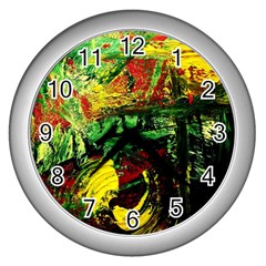 Revelation 1 2 Wall Clock (silver) by bestdesignintheworld