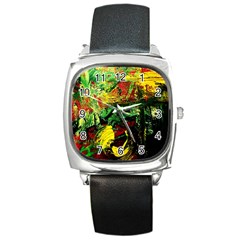 Revelation 1 2 Square Metal Watch by bestdesignintheworld