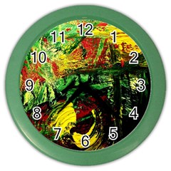 Revelation 1 2 Color Wall Clock by bestdesignintheworld